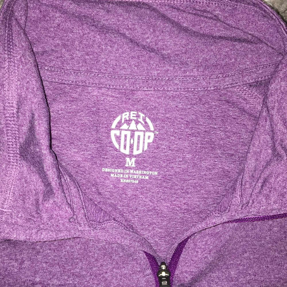 Medium Purple REI half zip - Picture 3 of 5